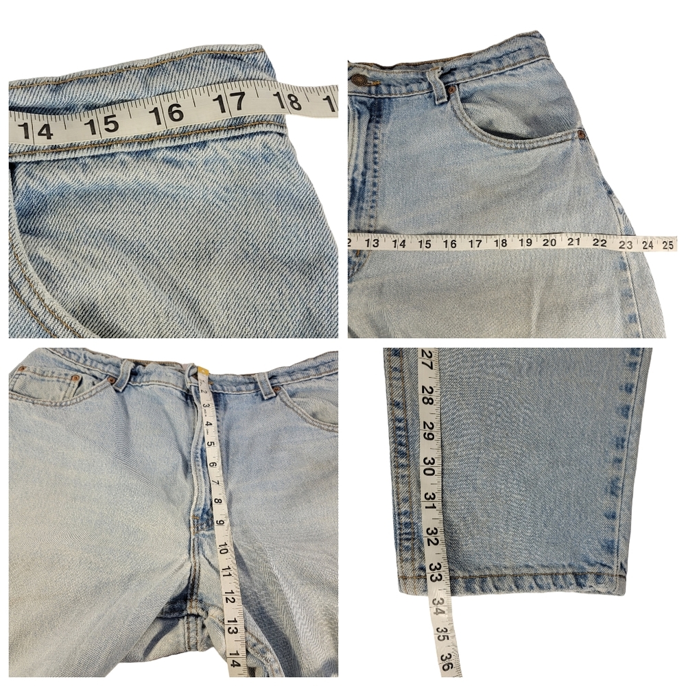 Levi's 560 Vintage 90's Light Wash Hashed Distressed Denim Jeans Men's 36x34 - Picture 15 of 15